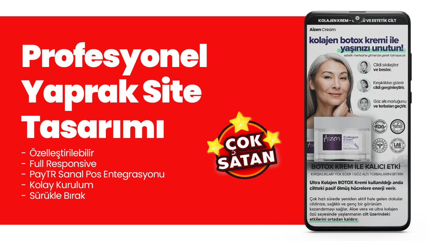 Yaprak Site Tasarım ve Admin Sipariş Paneli