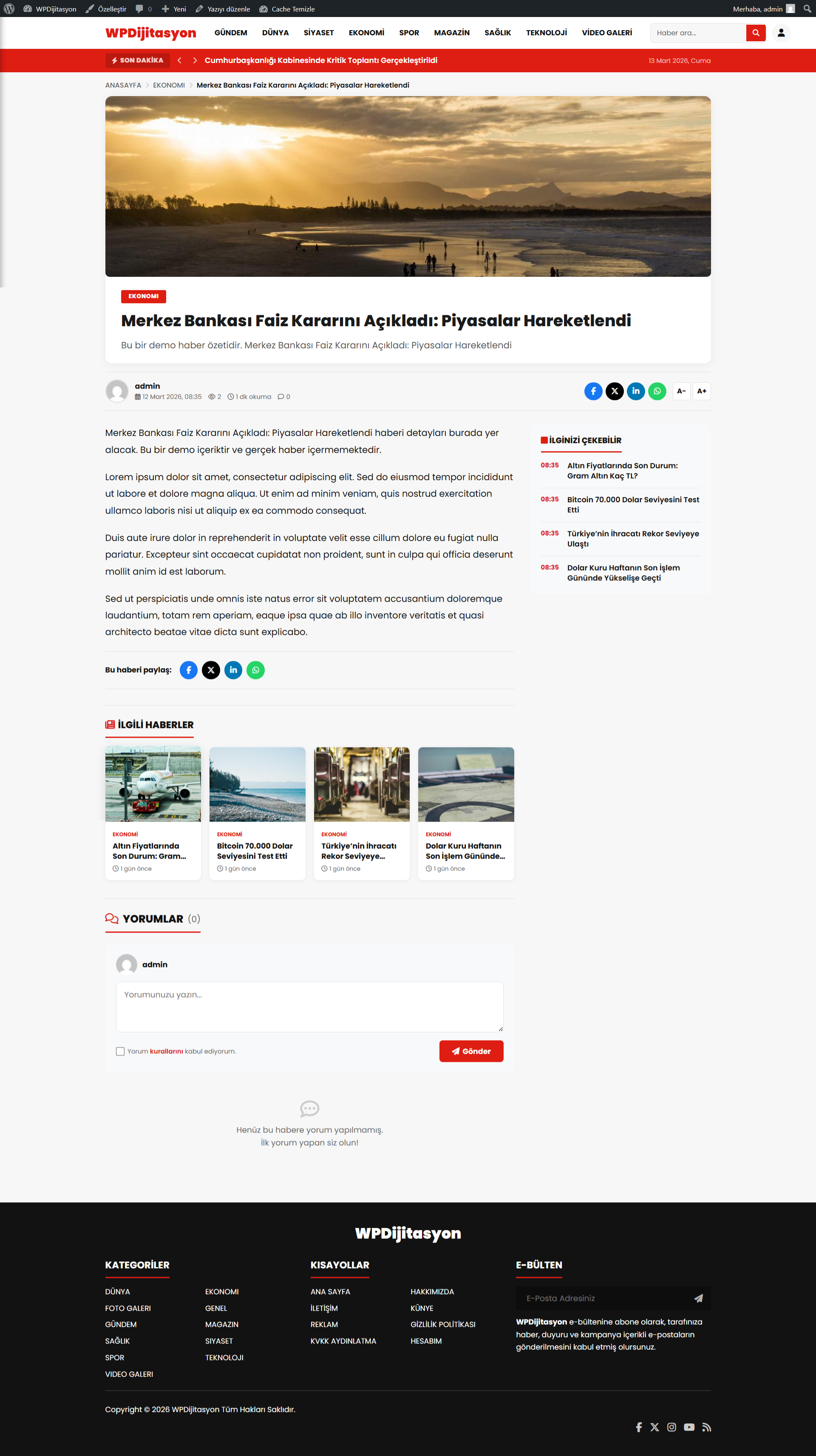 WPDijitasyon Masaüstü Görünüm 1